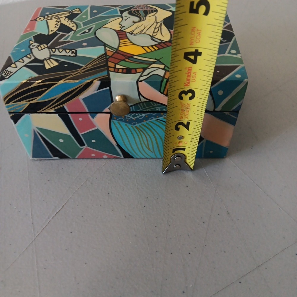 Ting Shao Kuang‎ Style Trinket Lacquerware Trinket Box Unbranded Whimsical Artsy - Picture 10 of 12